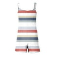 thumbnail image 5 of ASDFVBKG Womens Rompers Summer Adjustable Strap Sleeveless Overalls Casual Loose Wide Leg Plus Size Shorts Jumpers with Pockets Pink 4XL, 5 of 6