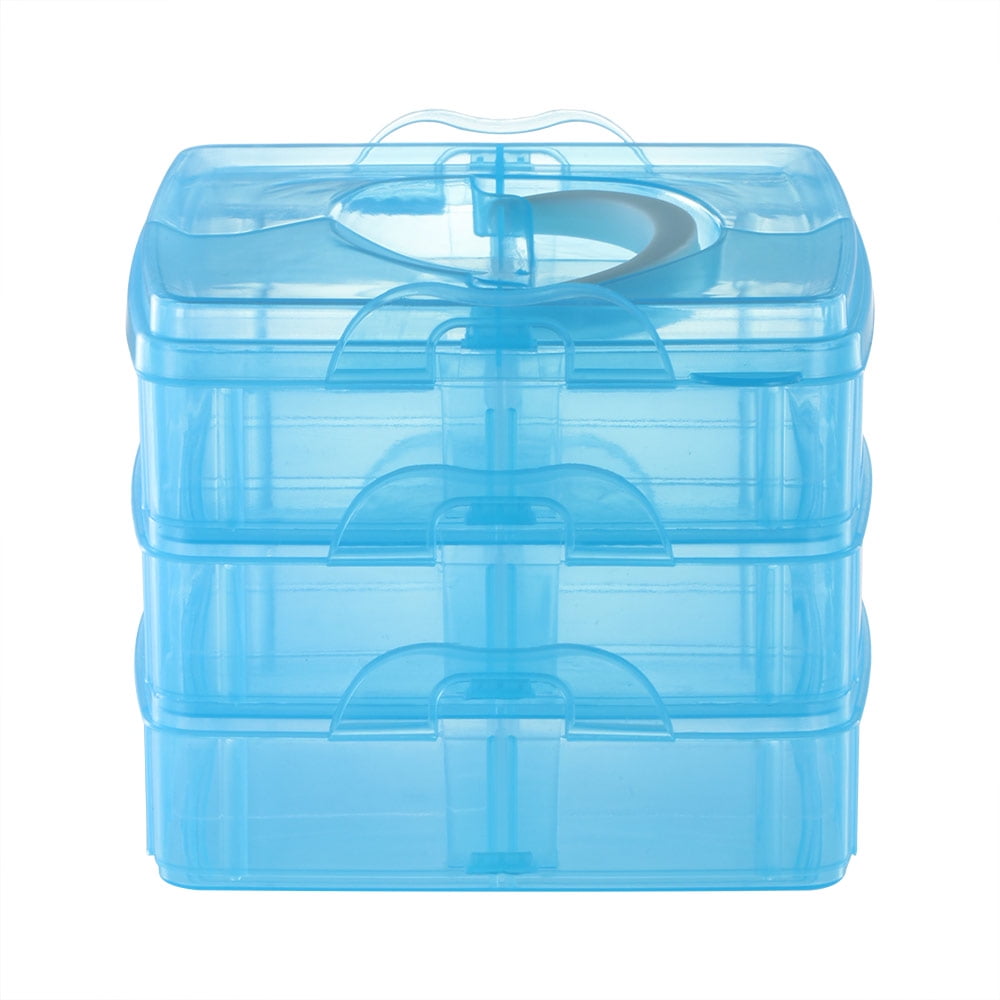 Buy Dido Plastic Clear Jewelry Bead Organizer Box Storage Container