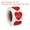 Red, variant on Uxcell Colored Heart Stickers, Color Coding Labels for Inventory Office Black