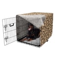 thumbnail image 5 of Salamander Dog Crate Cover, Reptile Animal Lizards with Tribal Ornaments and Motifs Repetition, Easy to Use Pet Kennel Cover Small Dogs Puppies Kittens, 7 Sizes, Peach and Charcoal Grey, by Ambesonne, 5 of 6