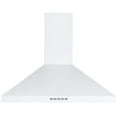 thumbnail image 2 of Ancona 30" Convertible Wall-Mounted Pyramid Range Hood in White, 2 of 8