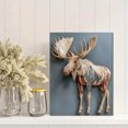 thumbnail image 2 of Moose Canvas Print Wall Art for Living Room Bedroom Office Dining Room Hotel Lobby Decor, 2 of 8