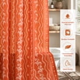 thumbnail image 6 of YHRUWN Boho Floral Shower Curtain Sets with Rugs, 16-Piece Farmhouse Terracotta Bathroom Sets with Hooks, Waterproof Fabric Bathroom Decor Set, 6 of 10