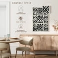thumbnail image 5 of Elephant Stock African Geometric Abstract Wall Art - Vertical Canvas Wall Art - Living Room Wall Decor - Abstract Canvas - Black And White Decor - 8" x 12", 5 of 8