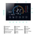 thumbnail image 3 of Termostato programable de 6 intervalos con pantalla LCD retroiluminada y función de bloqueo, ideal para calefacción por agua, modelo BHT-8000-GA en color negro. Voltaje: 95-240V., 3 of 6