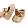 thumbnail image 4 of Baby Girls Princess Shoes Bowknot Anti-Slip Rubber Sole First Walkers, 4 of 5