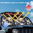 thumbnail image 4 of Yuyamidu Skull Windshield Sunshade Foldable Sun Visor for Jeep Wrangler TJ JK JKU Sport Sahara Rubicon 2 Door & 4 Door, 4 of 7