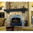 thumbnail image 4 of The Shenandoah 48" Pine Wood Mantel Shelf Dark Roast Finish, 4 of 5