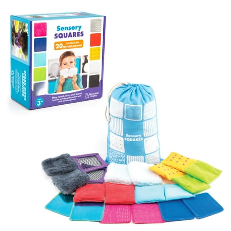 UPC: 0086002030498 | Educational Insights Sensory Squares Textured Beanbags Squares Preschool Toys Ages 3+