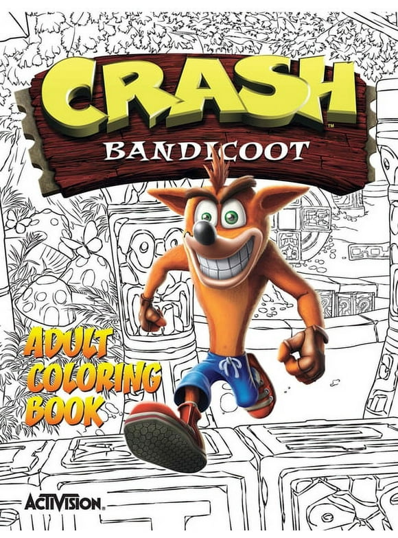 Crash Bandicoot Adult Coloring Book -- Activision