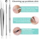 thumbnail image 4 of Herramientas para eliminar puntos negros y acné, 3 piezas, kit de herramientas para quitar espinillas y comedones, extractor de pinzas de acero inoxidable profesional, juego de herramientas plateadas, 4 of 6