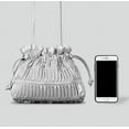 thumbnail image 3 of Kukuzhu Drawstring Shoulder Bag for Women Soft Leather Tote Bag Large Pleated Hobo Bag Retro Clutch Handbag Beach Travel Clutch, 3 of 5