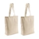 thumbnail image 1 of 2 uds bolsas de mano multiusos reutilizables bolsas de lona en blanco uso para bolsas de compras de comestibles, bolsas de regalo DIY, 1 of 5