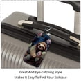 thumbnail image 3 of Square 2Pack PU Leather Sloth Cruise Luggage Tag with Privacy Cover and Name ID Tag for Travel Handbags Backpacks Luggage Tags, 3 of 6