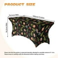 thumbnail image 7 of TSOVTHRID Christmas Tree Baubles Gifts Print Tablecloth 6FT Tight Fitted Wrinkle Resistant Table Cloth Stretch Table Cover Rectangular for Event, Banquet，Parties Christmas Decor, 7 of 7