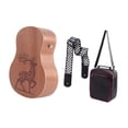 thumbnail image 4 of Bolso portátil de tambor cajón con cajón con forma de guitarra con correa para interpretaciones de interpretación Fiestas Música Práctica, 4 of 9