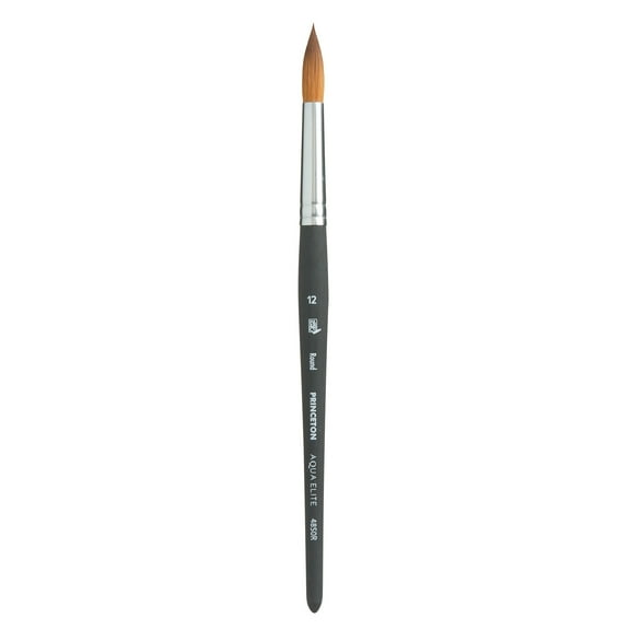Princeton Brush Elite Synthetic Kolinsky Sable Watercolor Brush, Round, 12