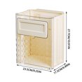 thumbnail image 2 of TIELUTT Wall Mounted Foldable Can Hanging Can with Lid Kitchen Garbage Can Chip Organizer for Pantry Lunch Containers Glass Large Glass Storage Containers Bread Storage Container Cereal Holder, 2 of 5