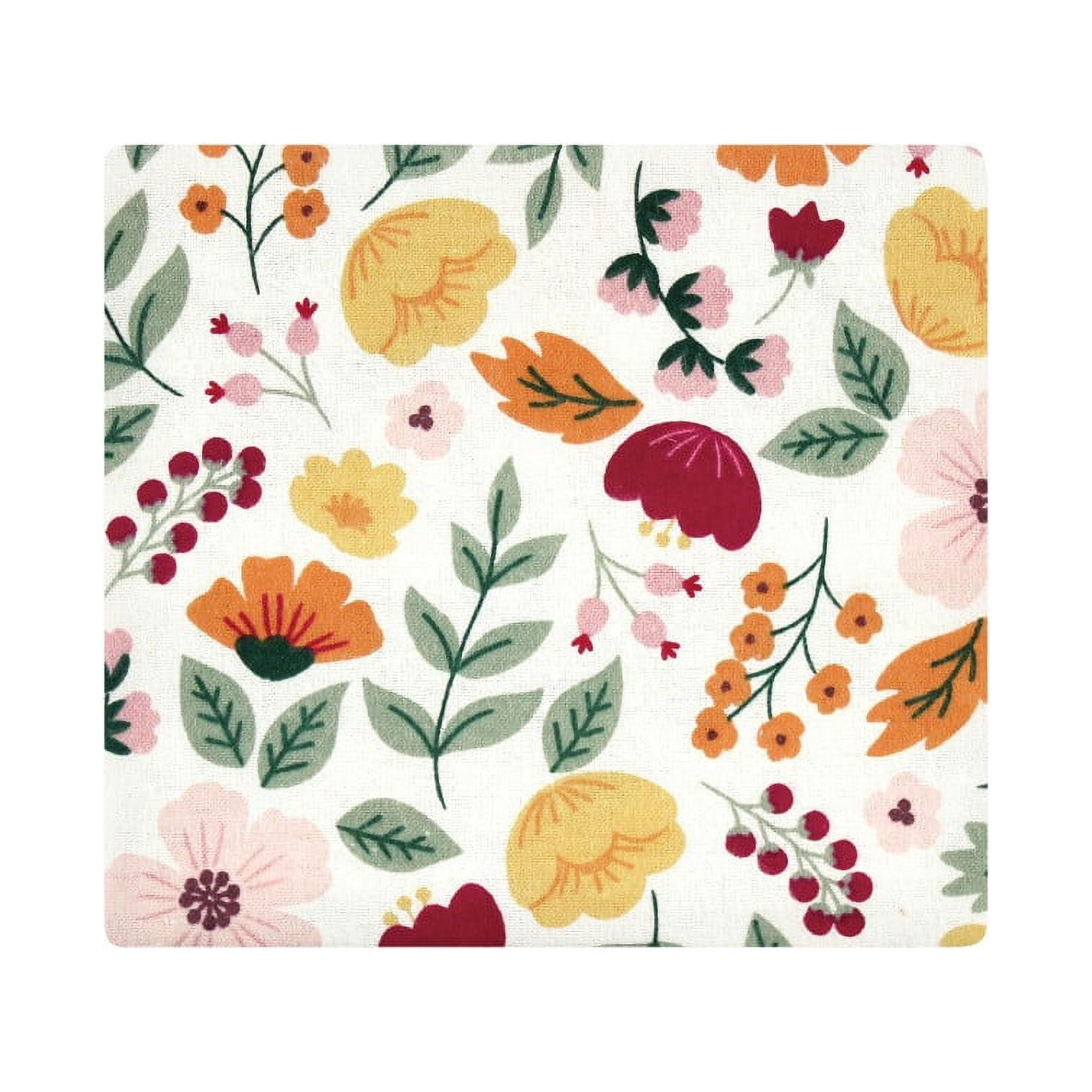 Hudson Baby Infant Girl Cotton Flannel Receiving Blankets Bundle, Fall Botanical, One Size