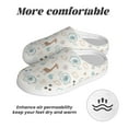 thumbnail image 6 of Kdxio Elephants And Giraffes Women's Men's Slippers Plush Slip-On House Slipper for Winter Indoor Soft Cushion Non-slip Fluffy Slides Slippers-13, 6 of 7