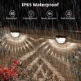 thumbnail image 5 of Tsuinz 2Pcs Solar Wall Lights 6-LED IP65 Waterproof Deck Lamp for Garden Fence Yard, White Light, 5 of 20