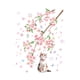 thumbnail image 1 of Pegatina de Pared de Flores DIY, Decoración de Pared Realista para Oficina, Preescolar, Baño, 1 of 6