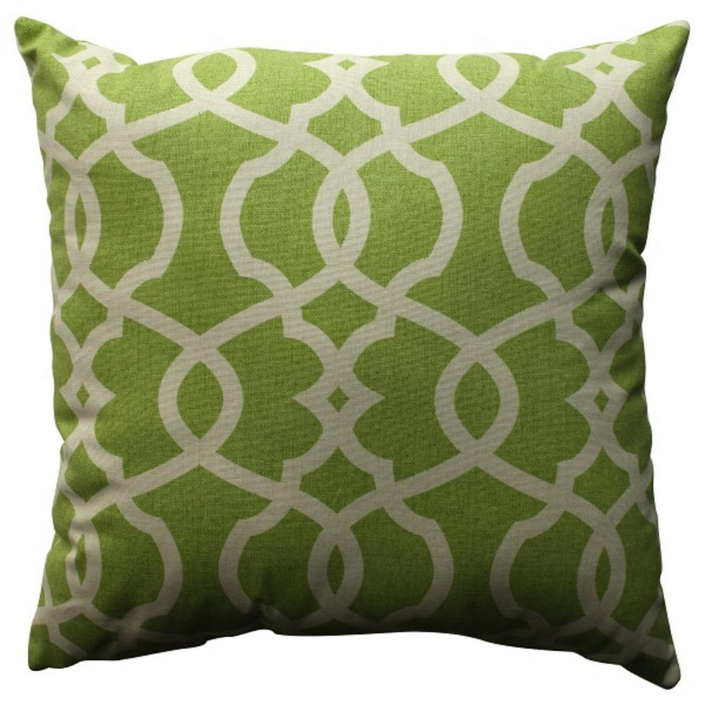18" Green Apple Victorian Decorative Throw Pillow