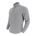 thumbnail image 1 of Blusa y camisa de manga larga con cuello alto para hombre, color liso, informal, a la moda, con cremallera, cuello alto, manga larga, poliéster, 1 of 7