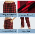 thumbnail image 5 of YUSHOW Womens Flannel Pajama Pants for Women Soft Plaid Pj Bottoms Lounge Pj Pants Size M, 5 of 8