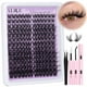 thumbnail image 1 of Kit de extensiones de pestañas ALICE Cluster Natural Wispy Lash 196 unidades, 1 of 8
