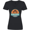 thumbnail image 3 of Inktastic Sayulita Mexico Vacation Souvenir Women's V-Neck T-Shirt, 3 of 5