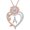 A, variant on Heart Initial Necklace for Women 14K Rose Gold Plated Sunflower Heart Pendant Necklace Birthday Graduation Jewelry Gifts for Her Mom Wife Girlfriend