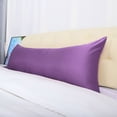 thumbnail image 6 of PiccoCasa Satin Body Pillowcase Silky Long Pillowcase for Hair and Skin, King Purple, 6 of 7