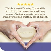 Yardley London Moisturizing Bath Soap Bar, English Lavender, 4oz, (6 Pack)