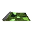 thumbnail image 2 of Ahgly Company Indoor Round Oriental Green Modern Area Rugs, 6' Round, 2 of 4