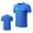 Blue, variant on ZCFZJW Men's Short Sleeve T-Shirt Trendy Solid Color Quick Dry UPF 50+ Athletic Running Workout Fishing Top Tee Performance Shirts Red XXL