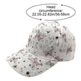 thumbnail image 2 of Slccxzc Lace Rhinestone Baseball Cap Bow-knot Butterfly Adjustable Sun Protection Hat Casual Outdoor Sports Visor for Women, 2 of 7