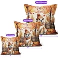 thumbnail image 4 of Happy Thanksgiving Bulldog Give Thanks Fall Beanie Scarf Welcome Pillow Cushion Double Sided Dog Lover Gifts Idea Throw Pillow - 00020, 4 of 4