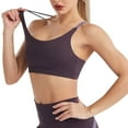 thumbnail image 6 of Glisme Sports Bras For Women High Support Sports Underwear Shockproof Running Small Chest Push Up Fitness Yoga Vest Thin No Steel Ring Backless Bra For Yoga Running Gym Purple, 6 of 6