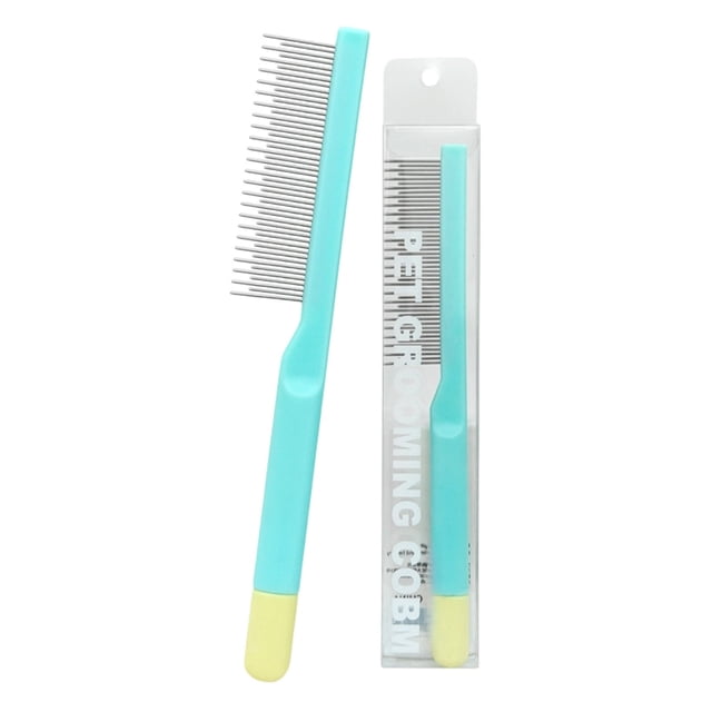 This Comb Equipped With Fine Teeth And Wide Teeth Is Specially Designed For Grooming The Of Cats And Dogs.