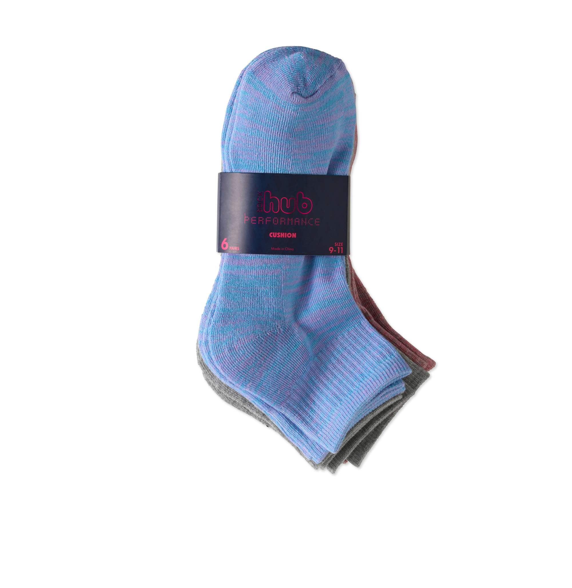 Sock Hub Ladies 6-Pack Athletic Quarter Socks - Walmart.com