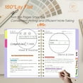 thumbnail image 3 of 5 Subject Spiral Notebook with Removable Dividers Tabs Hardcover Notebook Journal for Women Men,Perfect for Academic Supplies,College Ruled,300 Pages, 3 of 8