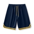 thumbnail image 5 of LNZGNM Mens Basketball Shorts Plus Size Quick Dry Sports Shorts Athletic Elastic Waist Drawstring Short Pants Outdoor Shorts with Pockets,Yellow M, 5 of 5