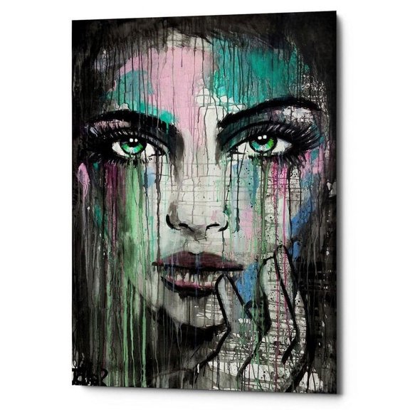 Epic Graffiti 'New Muse' by Loui Jover, Canvas Wall Art, 12"x18"
