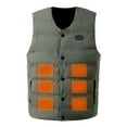 thumbnail image 6 of sususu Heated Vest for Men,Smart Heated V Neck Vest Advanced Temperature Control Unisex Winter Wear Lightweight Insulation Technology Outdoor Indoor Use - Army Green, 6 of 6