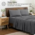 thumbnail image 2 of Bare Home Pillowcase Set - Envelope Closure - Premium 1800 Collection - Double Brushed - Ultra Soft - Queen Size, Gray, 2 Count, 2 of 6