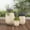 Beige, variant on Mintazer Modern Planter Set of 3, 15.6"/10.74"/7.3" Round Stackable Flower Pots with Drainage Holes, Decorative Plant Pots for Indoor & Outdoor, Beige