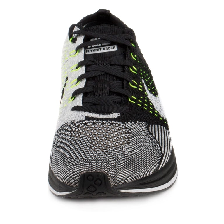 Nike Mens Flyknit Racer Black/White-Volt 526628-011  display picture 1