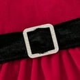 thumbnail image 6 of Wancir Toddler Baby Girl Christmas Dress Santa Claus Red Velvet Dress Long Sleeve Furry Princess Dress with Headband Outfit, 6 of 8