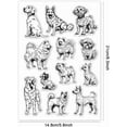 thumbnail image 2 of Dog Clear Stamps Puppy Illustrated Clear Stamps Animal Rubber Stamps Transparent Silicone Stamps Pet Seal Stamps for Card Making Decoration DIY Scrapbooking Photo Album Diary Crafts, 2 of 9